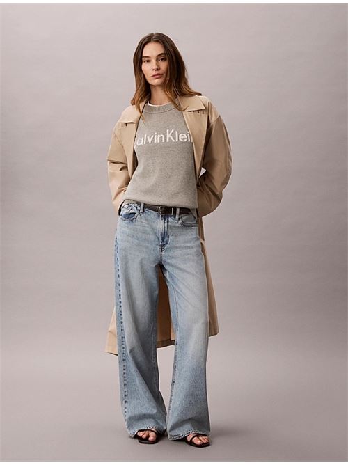 contrast logo ls sweater CALVIN KLEIN JEANS | LV044G313GP7A